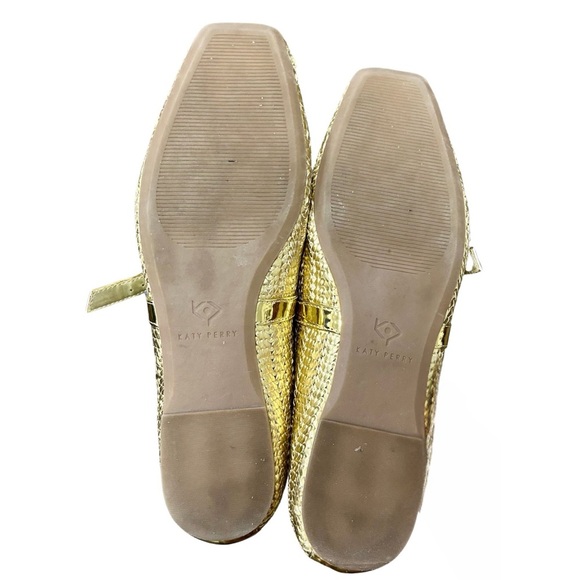 Katy Perry Evie Mary Jane Gold Flats - Picture 7 of 7